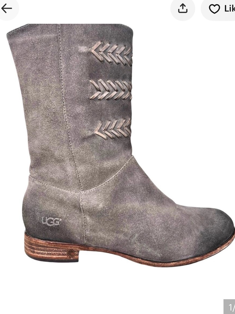 UGG grey suede boots - Picture 2 of 12
